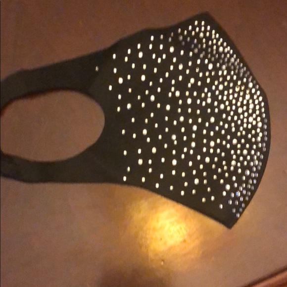 Black rhinestone mask breathable boutique … - Picture 6 of 7